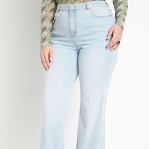 Eloquii Light Wash Flare Leg Jean Size 14